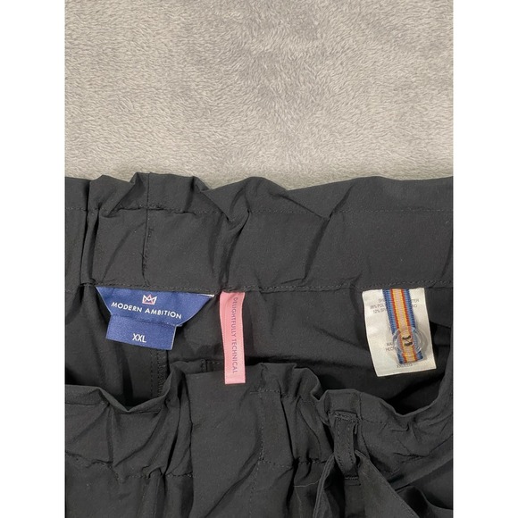 Modern Ambition Womens Pants XXL Black Delightfully Technical Paperbag Belt - Picture 7 of 9